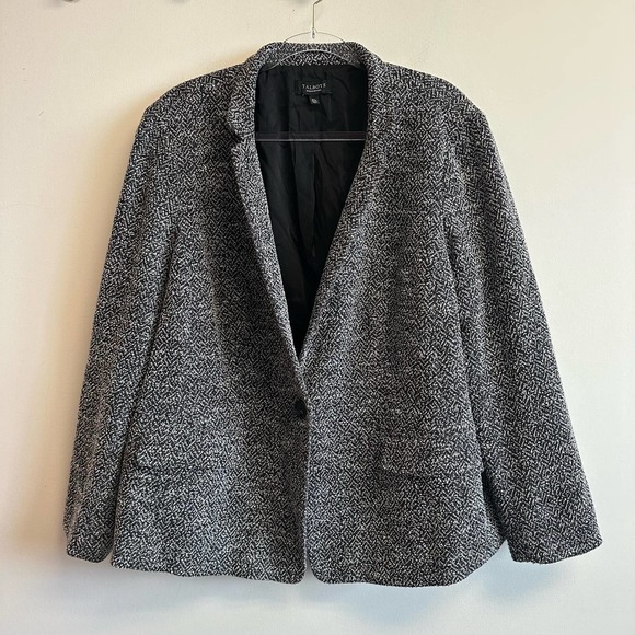 Talbots Black and White Blazer - Picture 3 of 12